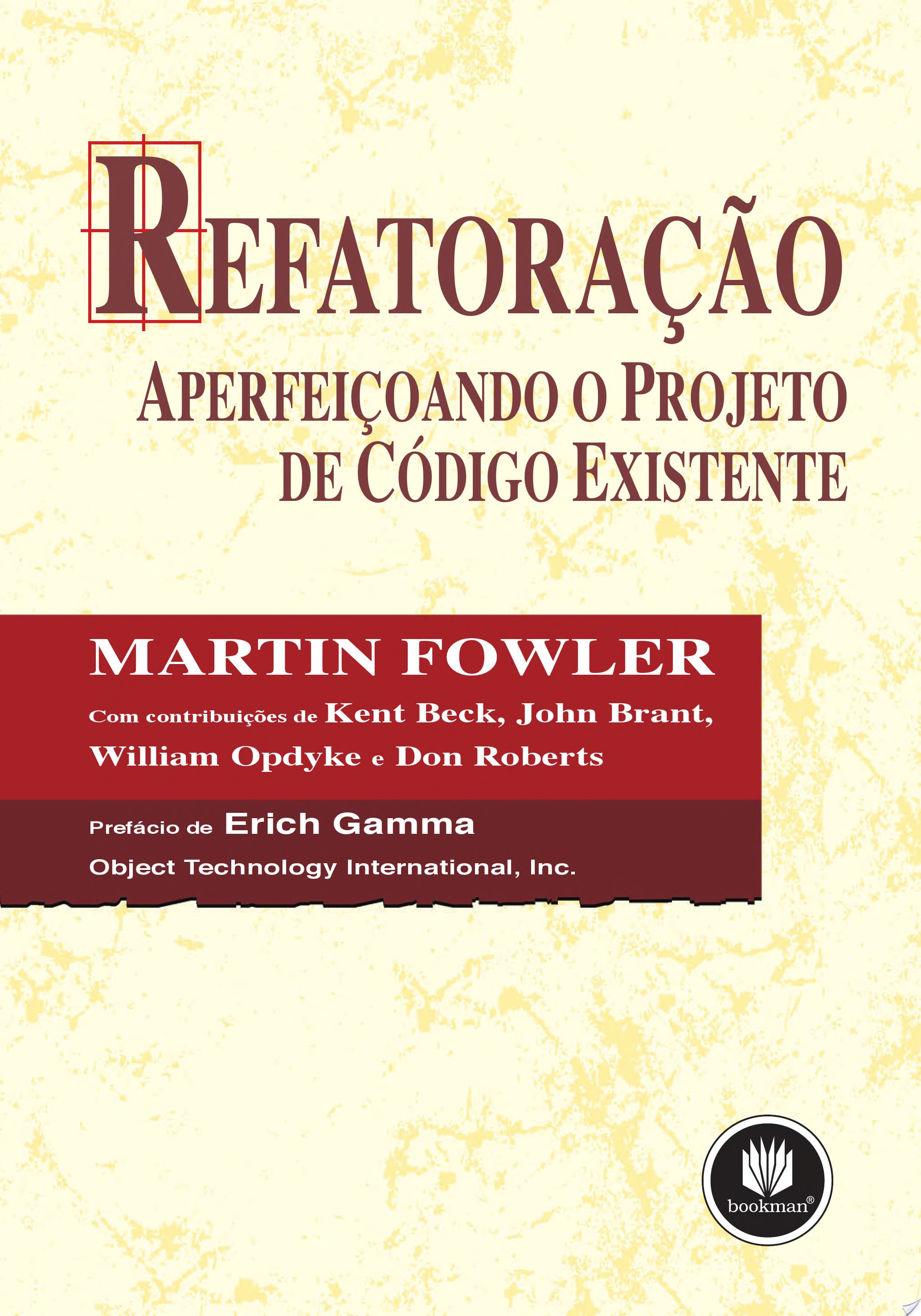 Capa do livro Refatoração: Aperfeiçoamento e Projeto