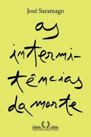 Capa do livro As intermitências da morte